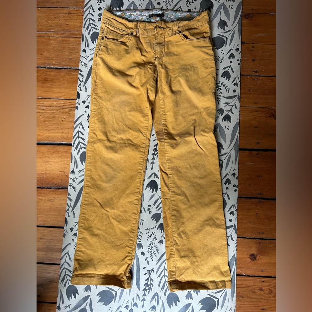 Prana Corduroy Straight Leg Pants Size 6